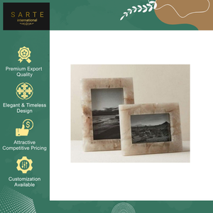 Proveedor Indio de Marcos de Fotos Decorativos para el Hogar Hechos a Mano con Ágata y Cuarzo Rosa, de Alta Calidad, con Tamaño y Color Personalizables - Product Image 2