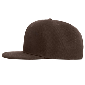 Gorra de Béisbol Unisex de Algodón Sólido Ajustable de 6 Paneles con Cierre a Presión, Estilo Casual, Color Marrón - Product Image 3