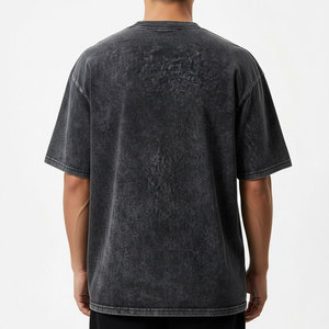 Camiseta de Alta Calidad 100% Algodón, Estilo Urbano, Gráfica, Oversize, 240 g/m², Lavado Ácido, Impresión Personalizada para Hombre - Product Image 2
