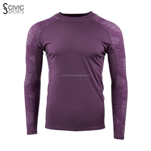 Sublimado manga completa Rash Guard MMA Rash Guard BJJ Rash Guard camisa de compresión MMA Rashguard para hombres - Product Image 1