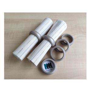 Ensemble d'anneaux à serviettes en bois gris, porte-serviettes ronds en bois gris clair, décoration de table minimaliste moderne, vente en gros - Product Image 1