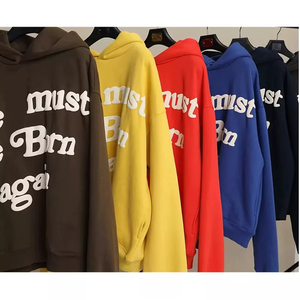 OEM Fashion Sweatshirt Street Style Puff Printing Lucky Hooded <b>Hip</b> Hop Sweatshirts Pullover Hoodie <b>for</b> Womens Mens - Product Image 5