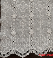 Tela de Encaje Bordada en 3D con Diseño Floral, Suave, Premium, Lujosa, Romántica, 100% Algodón/Poliéster de Alta Calidad para Vestidos