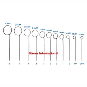 กระจกตรวจกล่องเสียงทางการแพทย์คุณภาพสูงพร้อมด้ามจับ หลายขนาด เครื่องมือวินิจฉัยหู คอ จมูก - Product Image 2