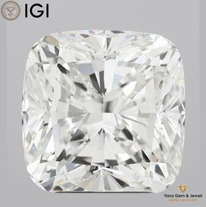Diamant de laboratoire CVD certifié IGI, taille coussin carrée de 3,51 carats, couleur F, clarté VS1, pour une bague icône de prestige - Product Image 1