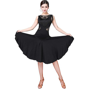 Vestidos de cóctel para mujer, vestido midi ajustado sin mangas, diseño acampanado, vestido para bailar, vestidos de salsa hechos a medida - Product Image 1