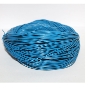 Premium Turquoise <b>Leather</b> Cord 1mm Thickness | Thin Round Genuine <b>Leather</b> String for Jewelry Making, Necklace & DIY Crafts - Product Image 1