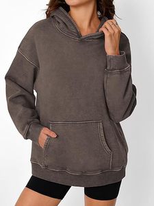 Sudaderas con Capucha de Alta Calidad para Mujer, Lavado Ácido, Logotipo Personalizable y Etiqueta Privada, Sudadera de Forro Polar, Estilo Vintage Desgastado, Ropa Urbana - Product Image 1