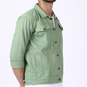 Chaquetas de mezclilla casuales de secado rápido y alta calidad para hombre, hechas en Pakistán, disponibles en stock. - Product Image 3