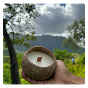 Vela de aromaterapia hecha a mano con cáscara de coco ecológica, con cera de coco natural y fragancia duradera. - Product Image 4