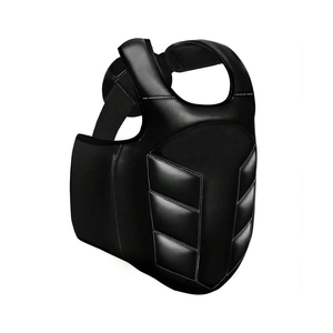 อุปกรณ์ป้องกันอกสำหรับชกมวย PVC สีดำ สำหรับฝึกซ้อม MMA มวยไทย ฤดูหนาว ME-CP-91208 แบรนด์ปรับแต่งได้ - Product Image 6