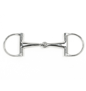 Mors à D double en acier inoxydable de 16 mm avec embout souple et flexible, pour l'entraînement et l'équitation - Product Image 6