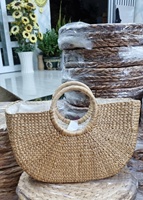 [ Meilleures Ventes 2025 ] Sacs à main pour femme en jacinthe d'eau, tissés à la main au Vietnam, en peluche, nouveauté, unis, respectueux des animaux de compagnie, vente en gros à prix abordable