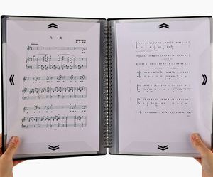 Sheet <b>Folder</b> - 20/40/60 Pages, Non-Glare, <b>A4</b> Spiral Music Notebook for Piano Scores, Practice & Recital - Product Image 2
