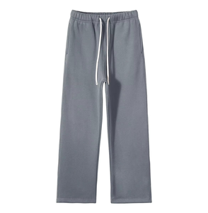 Pantalon de survêtement décontracté pour homme, prêt pour l'entraînement, fournisseur de vêtements en gros, hiver, taille élastique, cordon de serrage, poches latérales, coton tricoté - Product Image 4