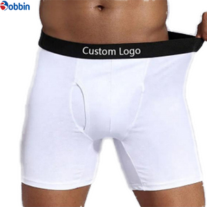 Ropa Interior Masculina de Algodón, Bóxers para Hombre, Cintura con Logotipo Personalizado OEM, Alta Calidad, Suave, Sólido y Transpirable - Product Image 1