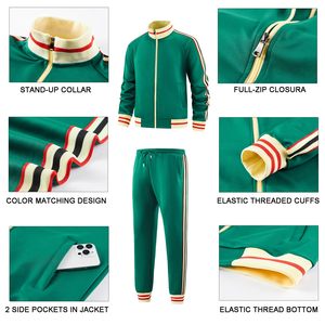 Survêtement de sport personnalisé pour homme, blanc, à cordon, manches longues, style polo, avec sweat à capuche / pour le jogging - Product Image 2