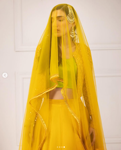 Elegant Women's <b>Yellow</b> Salwar Kameez Traditional Indian Pakistani Wedding Wear Floor-Length Regular Fit All Seasons - Product Image 3