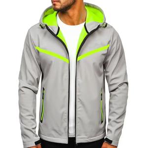 Vestes Softshell en Toile pour Hommes et Femmes Grandes Tailles, Coupe-Vent Thermique Chaud, Vêtements de Sport, Col Montant, Logo Personnalisé sur le Devant, Décontracté - Product Image 4