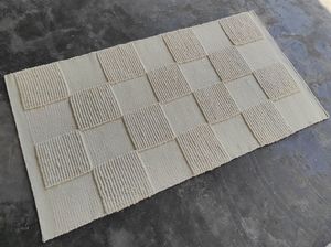 Tapis en laine de luxe tissé à la main en Inde, prix fabricant direct usine, pour diverses utilisations intérieures, au design texturé côtelé. - Product Image 6