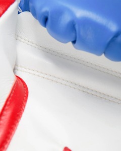 Gants de boxe multicolores en cuir véritable à 100 % pour le kickboxing, la boxe et l'entraînement - Product Image 4