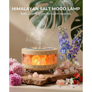 Difusor de Aroma de Sal del Himalaya de Diseño Moderno, Tallado a Mano, de Alta Calidad, Forma Natural, Vapor Suave - Product Image 2