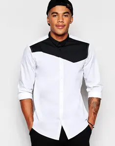 2024顶级时尚优质男装衬衫正式风格透气固体图案休闲派对服装直接制造商