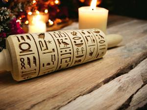 Designer Wooden Rolling Pin for Premium Baking Stylish Kitchen Tool Home Use Events Restaurants Hotels And Gifting Purpose Use - Product Image 6