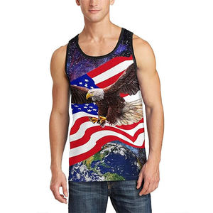 Camiseta sin Mangas Transpirable de Secado Rápido a Precio de Fábrica, Chaleco Deportivo Unisex para Gimnasio, Sublimación, Running - Product Image 3