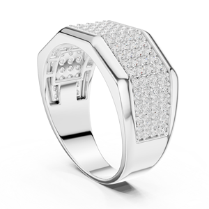 925 Sterling <b>Silver</b> Pave Moissanite <b>Ring</b> <b>for</b> <b>Men</b> Hip Hop Wedding Party Daily Wear Jewelry Gift At Factory Price - Product Image 6