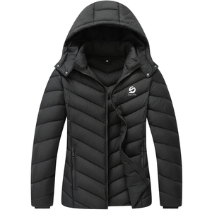 Chaqueta de Lona Acolchada con Logotipo Personalizado al por Mayor, Chaqueta de Invierno Impermeable y Transpirable para Mujer, Talla Personalizada - Product Image 1