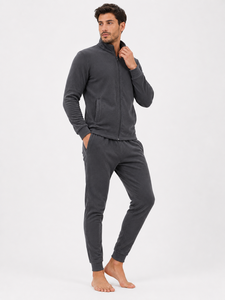 <b>Slim</b> <b>fit</b> fleece suit is a premium quality stylish tracksuit for men featuring soft breathable fabric and modern athletic design - Product Image 5