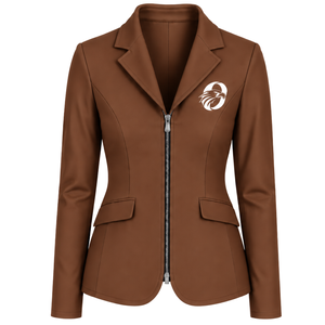 Chocolate Brown Equestrian <b>Jacket</b> for <b>Women</b> Tailored Riding Blazer Elegant Horse Riding Competition Coat Customized Wholesale - Product Image 1