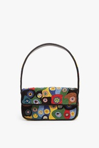 Sac à main en coton perlé fait main, sac à bandoulière brodé, sac à rabat multicolore pour usage quotidien, fêtes et voyages - Product Image 3