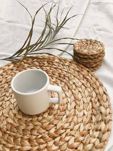 Tapis artisanal moderne en jacinthe d'eau tressée à boucles, lavable, rembourré, écologique, de haute qualité, pour la maison, le camping, la prière, la voiture - Product Image 2