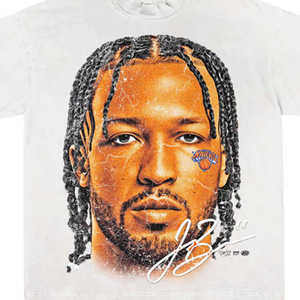 <b>Men's</b> White Short Sleeve T-Shirt with Photo Print Face Design Regular Fit Formal <b>Turtleneck</b> 100% Cotton Jersey Eco-Friendly - Product Image 5