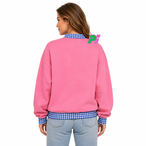 Sweat-shirt à col montant pour femme Alabama avec broderie AL personnalisée, 100 % coton, streetwear, respirant, design hiver - Product Image 3