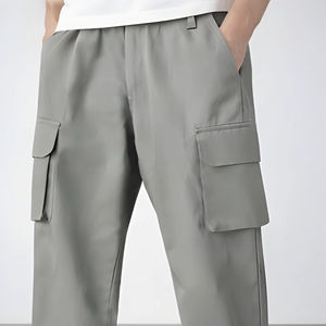 Advanced Utility 240 GSM Straight Silhouette <b>Cargo</b> Trousers Mens Durable Cotton Multi Pocket Tactical <b>Work</b> Pants Factory Direct - Product Image 1