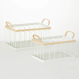 Panier de rangement industriel en métal spacieux, organisateur de rangement robuste avec étagères - Product Image 3