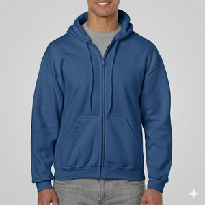 <b>Lightweight</b> Zip-Up Cotton Soft Hooded <b>Jacket</b> for <b>Men</b> Outdoor Sportswear Trendy Urban Breathable Comfortable Fashion Sweatshirt - Product Image 1