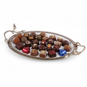 Bandeja de chocolate elegante y decorativa para postres, bandeja de servir de metal pulido de la mejor calidad para hoteles y restaurantes - Product Image 6