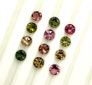 พลอยทัวร์มาลีนทรงกลมธรรมชาติ ขนาด 4.50 มม. พลอยทัวร์มาลีนเจียระไนสำหรับทำเครื่องประดับ ได้รับการรับรองจาก IGI - Product Image 1