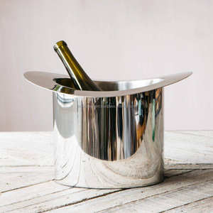 Enfriador de Botellas de Vino de Aluminio Personalizado al por Mayor, Cubo de Hielo Ecológico y Portátil para Uso en Restaurantes y Bares - Product Image 1