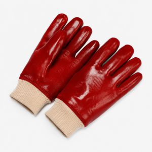 Gants en PVC de qualité supérieure avec construction flexible, grip texturé et port confortable pour la manutention en entrepôt - Product Image 3