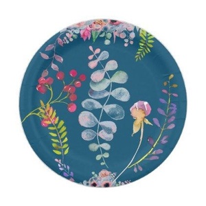 Platos de Papel Ecológicos para Restaurantes, Cafeterías y Eventos, Platos Redondos de Papel de 9 Pulgadas para Servir Curry, Arroz y Postres - Product Image 2