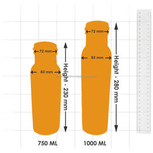 ขวดน้ำ100% ทองแดงบริสุทธิ์สีสันสดใสเคลือบหลายสีสมบูรณ์แบบสำหรับบนโต๊ะในครัวอุปกรณ์เครื่องดื่มใช้ทุกวัน - Product Image 4