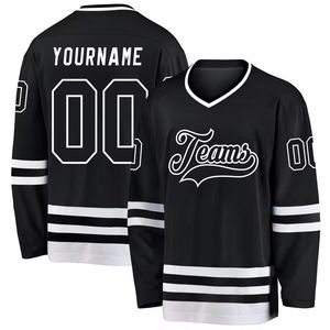Maillots de hockey sur glace respirants en polyester 100% avec impression par transfert thermique, logo personnalisé, vente en gros, meilleure qualité, prix compétitif - Product Image 5