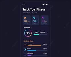 Aplicación móvil de seguimiento de actividad física para entrenamientos, monitoreo de actividad, objetivos de salud, seguimiento del progreso y planes personalizados. - Product Image 3
