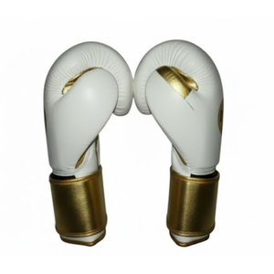 Gants de boxe d'entraînement unisexes en cuir de vachette personnalisables avec logo, fermeture auto-agrippante, sangle de poignet réglable et impression sérigraphiée - Product Image 4