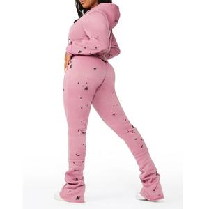 Econex Sports 2025Top des nouvelles meilleures ventes Vêtements de sport décontractés à la mode pour femmes Ensemble de survêtements de sport à capuche et de jogging pour femmes - Product Image 1